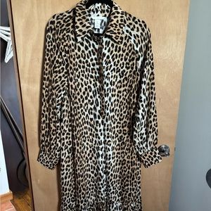 H&M Full Length Leopard Print Dress